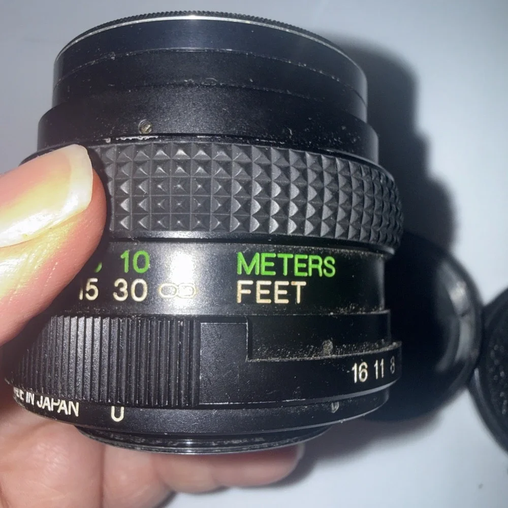 Vintage Camera Lens - Vivitar 49mm 1:1.8 Auto Caps Included